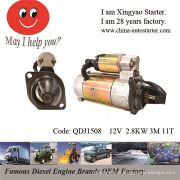12V 2.8kw motor diesel motor de arranque usado (qdj1508)